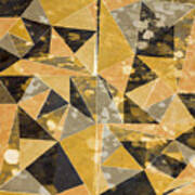 Omg Gold Triangles I Poster Omg Gold Triangles I Poster