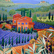 On A Hill Above Tuscany Poster