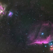 Orion Nebula And The Horsehead Poster