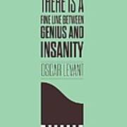 Oscar Levant Inspirational Typography Quotes Poster Poster