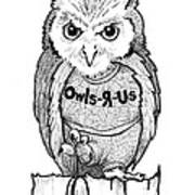 Owl Kid Poster