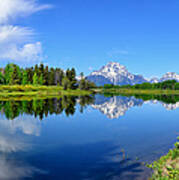 Oxbow Bend Spring Panorama Poster