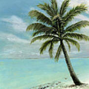 Palm Tree Study Poster