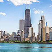 Panorama Photo Chicago Skyline Poster
