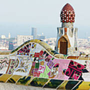 Parc Guell. Barcelona. Spain Poster