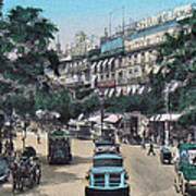 Paris 1910 Boulevard Des Italiens Poster