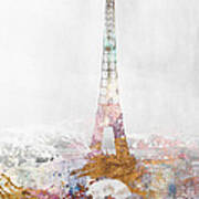 Paris Color Splash Poster