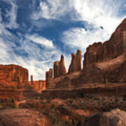 Park Ave Overlook At Arches National Park Poster