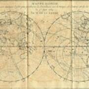 Path Of The 1761 Transit Of Venus Poster