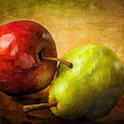 Pear And Apple Poster