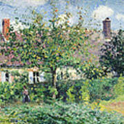 Peasant House At Eragny Poster