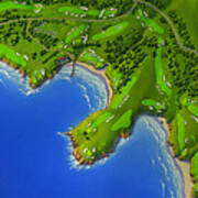 Pebble Beach Golf Course Poster