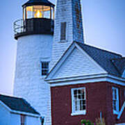 Pemaquid Point Light Aglow Poster