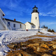 Pemaquid Light In Winter Poster