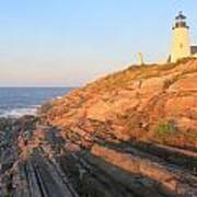 Pemaquid Point Lighthouse Bluffs Poster