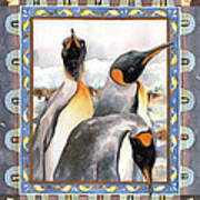 Penguin Family Portrait Poster