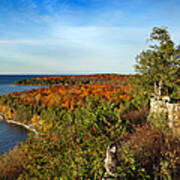 Peninsula State Park Lookout In The Fall Poster