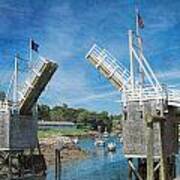 Perkins Cove Drawbridge Textured Poster