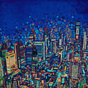 Philadelphia Panorama Pop Art 2 Poster