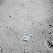 Photograph Left On The Moon Poster