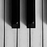 Piano Keys Closeup Poster