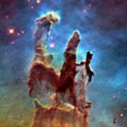 Pillars Of Creation In Eagle Nebula Poster