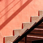 Pink Staircase Poster