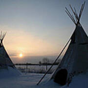 Plains Cree Tipi Poster