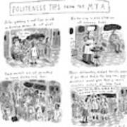 'politeness Tips From The M.t.a.' Poster