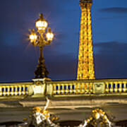 Pont Alexandre And Eiffel Poster