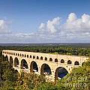 Pont Du Gard Roman Aqueduct Languedoc Roussillon France Poster