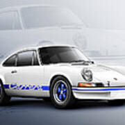 Porsche 911 Rs 1973 Poster