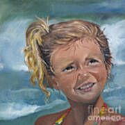 Portrait - Emma - Beach Poster