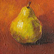 Portrait Of A Pear Poster
