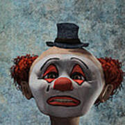 Portrait Of A Sad Clown Poster