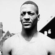 Portrait Of Jesse Owens Poster