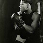 Portrait Of Professional Boxer Joe Louis Poster