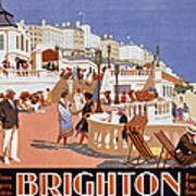 Poster Advertising Travel To Brighton Poster