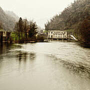 Power Plant On River Poster