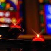 Prayer Candles Trinity Cathedral Pittsburgh Poster