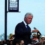 President Clinton Speaks Poster