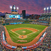 Progressive Field Sunset Poster