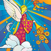 Psychedelic Angel Poster