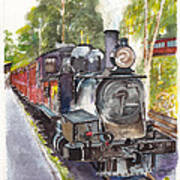 Puffing Billy At Belgrave Poster