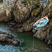 Putting Boat Into Sea Poster