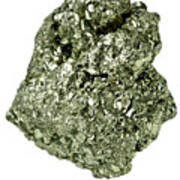 Pyrite Mineral Stone Poster