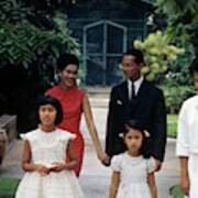 Queen Sirikit And Members Of The Thai Royal Poster