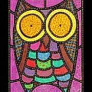 Quilted Owl Poster