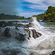 Rain And Shine At Manuel Antonio Beach Poster