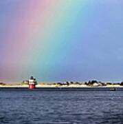 Rainbow Over Bug Light Poster